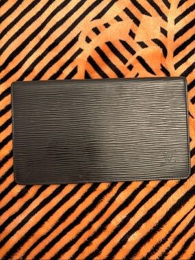 Louis Vuitton Black Epi Leather Money Clip Wallet